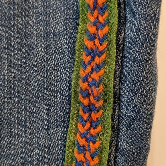 NYDJ Alina Leggings Womens 16 Side Detail Embroidery Denim Ankle Jeans - Picture 10 of 16